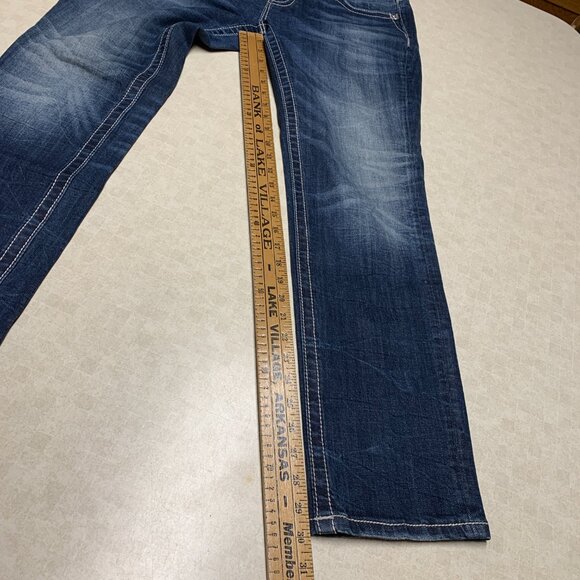 Miss Me Jeans Women’s Size 33 Mid-Rise - Skinny Embellished Denim Jeans - Picture 9 of 14